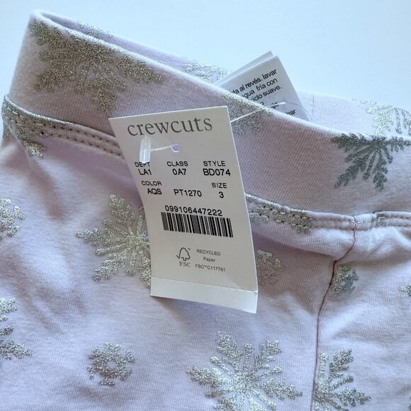 NWT Crewcuts girl foil leggings 3T - Picture 5 of 5